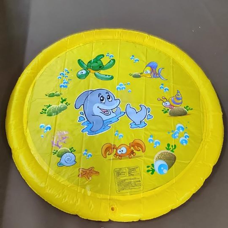 Pet Sprinkler Pad Play Cooling Mat Swimming Pool Inflatable Water Spray Pad Mat Tub Summer Cool Dog Bathtub for Dogs 170*170cm